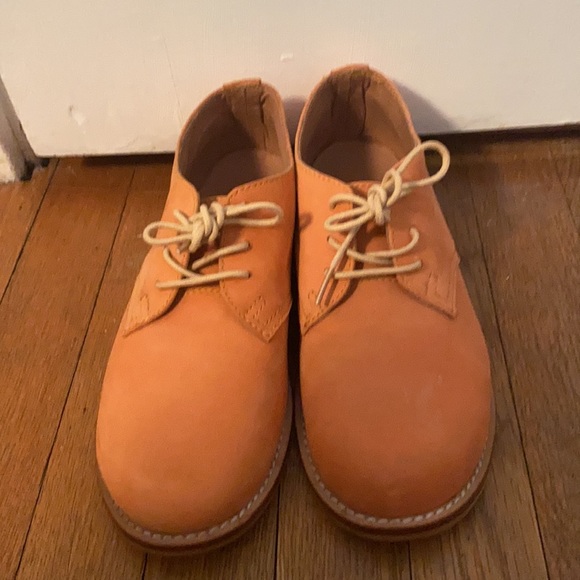 Peach suede and leather shoes bought in Milan! - Picture 4 of 4